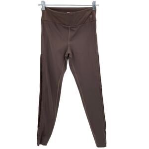 Maaji Taupe 7/8 Side Stitch Activewear Athletic Athleisure Hiking Leggings M
